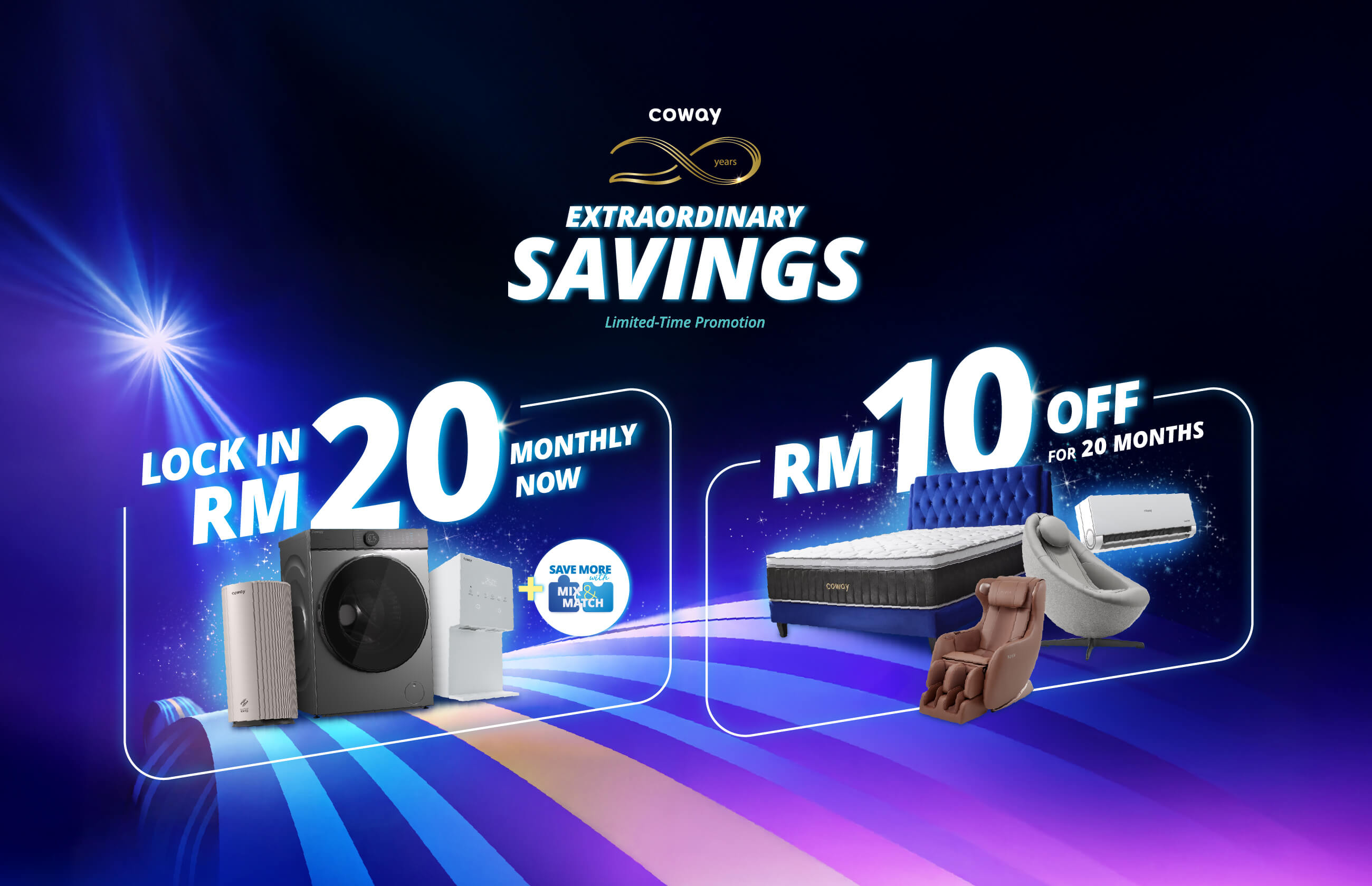 Coway 20 Extraordinary Rewards — Promosi Ulang Tahun 20